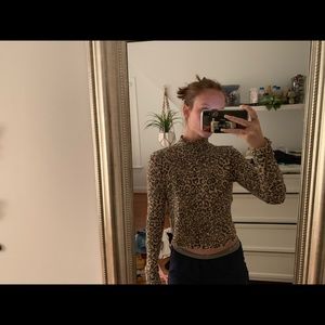 out from under cheetah Urban Outfitters shirt